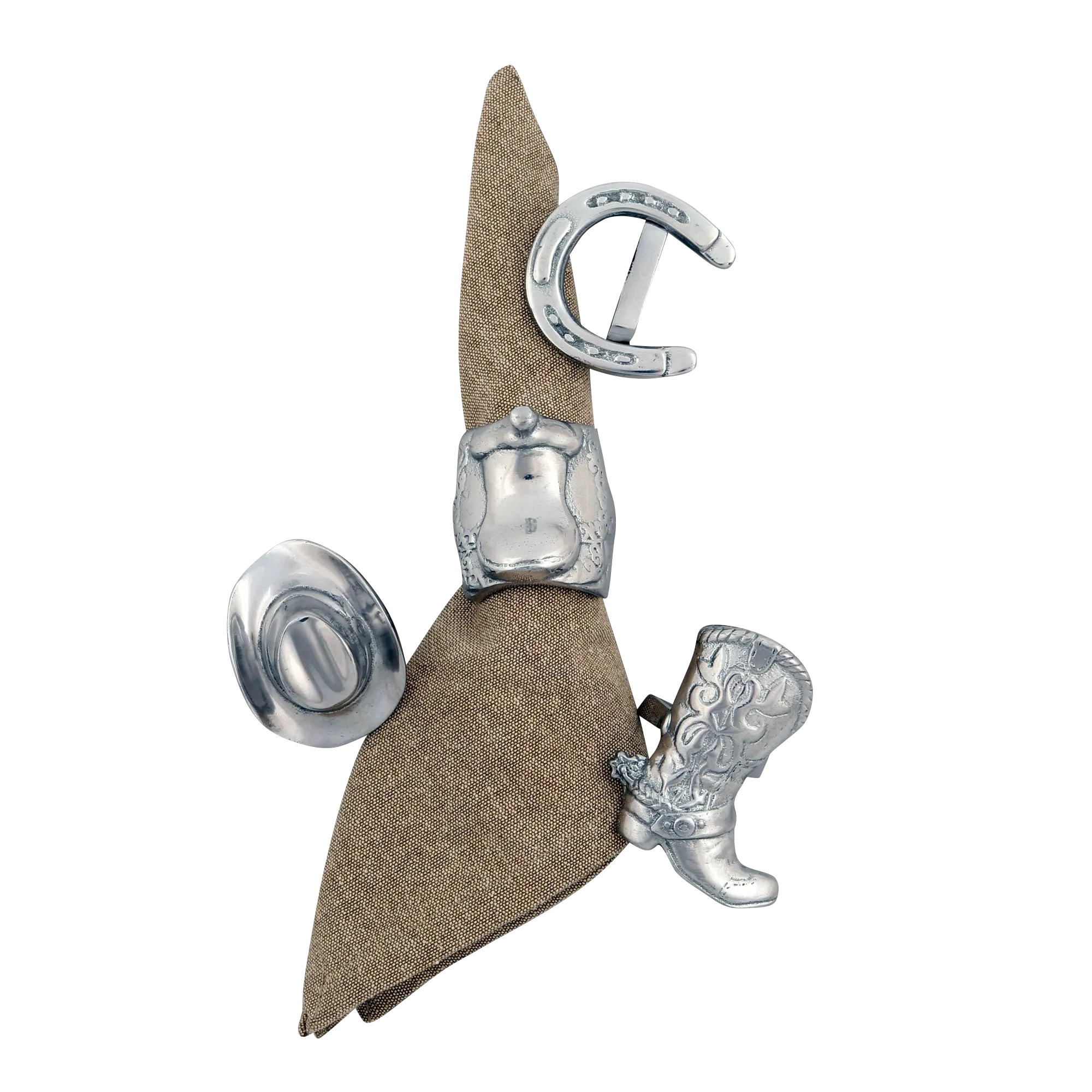 Arthur Court Western Napkin Rings